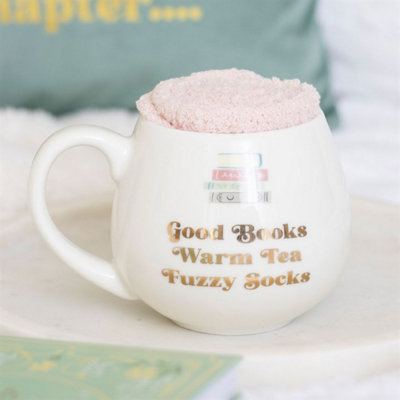 Good Books & Socks Gift Set450Ml Mug & Cozy Socks For Readers from B&Q