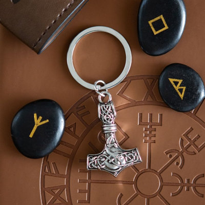 Mjölnir Hammer KeyringViking Thors Thunder God Gift