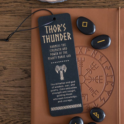 Thor's Thunder Wooden BookmarkNorse Mythology & Viking Wisdom from B&Q