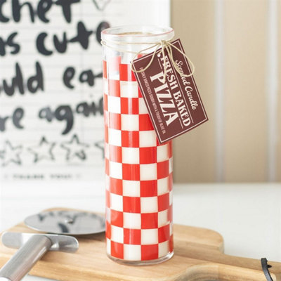 Fresh Baked Pizza Scented Tube CandleFun Foodie Gift & Decor from B&Q