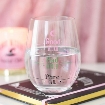  - Good Witch Bad Witch Stemless GlassFun Witch Sipware