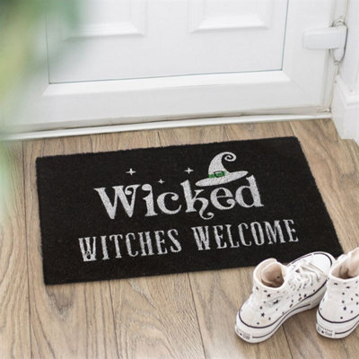 Black Wicked Witches Welcome DoormatSpooky Season & Gift Idea