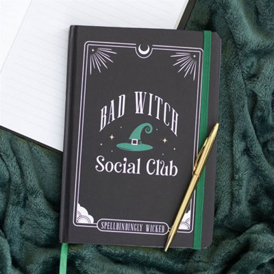 Bad Witch Social Club A5 NotebookWitchy Lined Journal For Spells & Plans from B&Q
