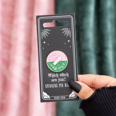 - WhichAre You Spinning Enamel BadgePlayful Alloy Pin