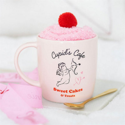  - Cupid's Café Mug & Socks Gift SetCozy Valentine's Day Gift