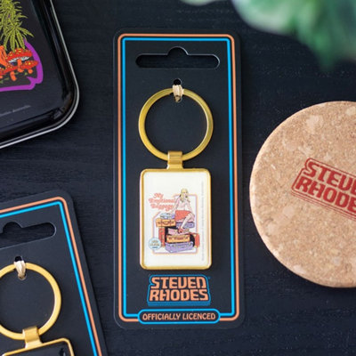 Emotional Baggage Keyring By Steven RhodesRetro Gift For Overthinkers from B&Q