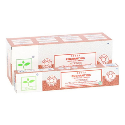 Set Of 6 Earth Satya Enchanting Incense SticksFloral & Woody Fragrance from B&Q