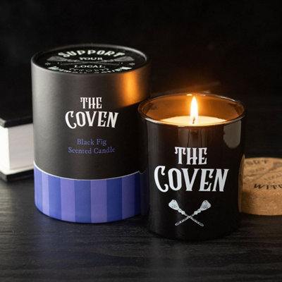 Coven Black Fig Scented Glass CandleWitchy Gift & Home Decor from B&Q