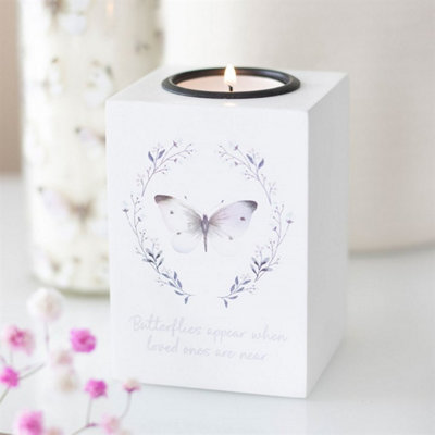 Butterflies Appear Tealight Candle HolderRemembrance Gift from B&Q