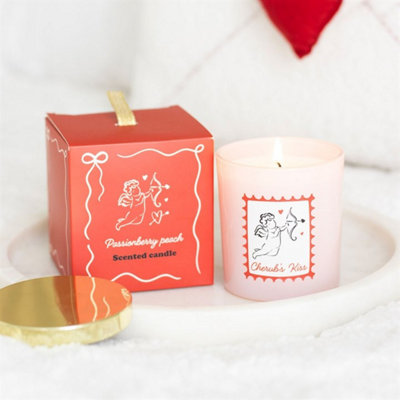 Cherub's Kiss Passionberry Peach CandleRomantic Scented Gift from B&Q