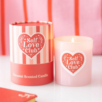 Self Love Club Coconut Candle35-Hour Paraffin Wax Gift from B&Q