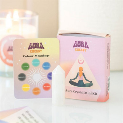 B&Q Aura Reading Crystal Mini Kit For Spiritual Energy & Aura Colors
