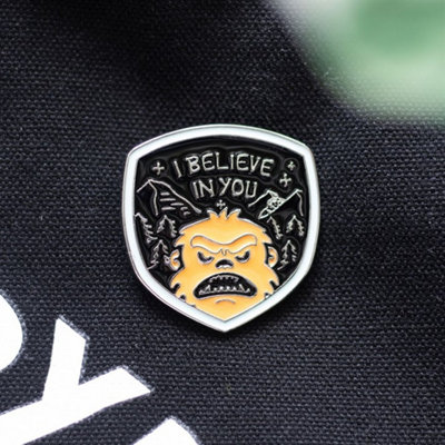 Bigfoot Enamel Pin BadgeFuzzy Fugitive Collectors Pin from B&Q