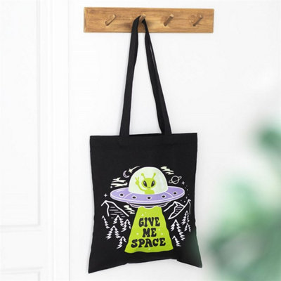 Give Me Space Alien Ufo Tote BagCosmic Vibes & Space-Themed Carryall from B&Q