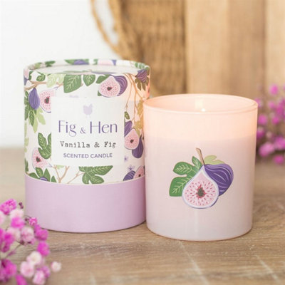 Vanilla & Fig Scented CandleFreshFruityRelaxing Glow from B&Q