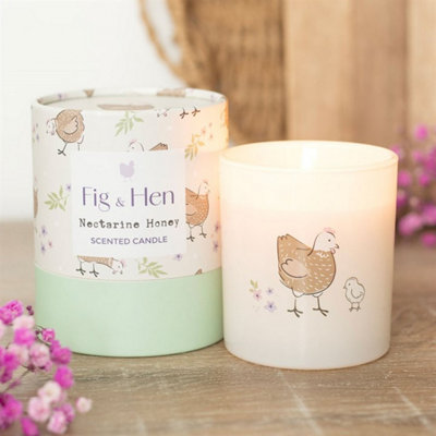 Mother Hen Nectarine Honey CandleUplifting Spring ScentGift from B&Q