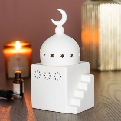 Mosque-Shaped Multi-Purpose Ceramic Burner For Fragrance & Decor from B&Q