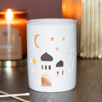 Elegant Cut-Out Mosque Ceramic Burner For Fragrance & Decor from B&Q