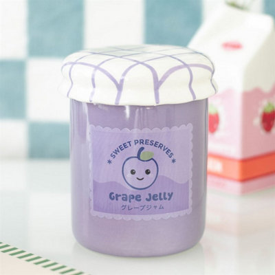 Grape Jelly Jar Oil Burner & Wax WarmerKawaii Ceramic Decor from B&Q