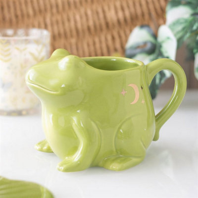 Luna Playful Frog Shaped Ceramic Mug from B&Q