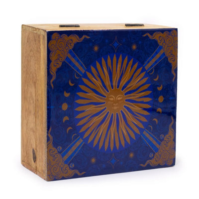 Hop Hare Big Enameled Square Jewelry Box With Sun Design from B&Q