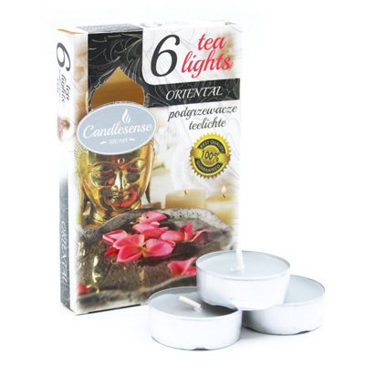 Set Of 6 Oriental Scented Tealights For Cozy Ambiance from B&Q