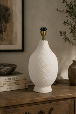  - Paper Mache Sculptural Table Lamp (Without Shade)