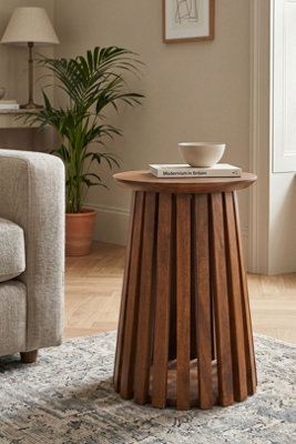  - Mango Wood Solid Side Table Tackley