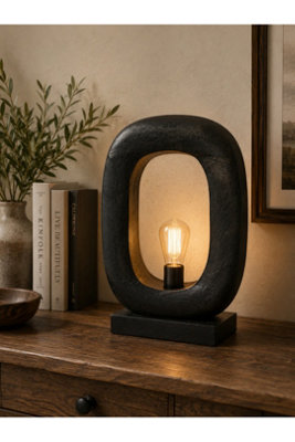  - Solid Wood Novelty Table Lamp Without Shade
