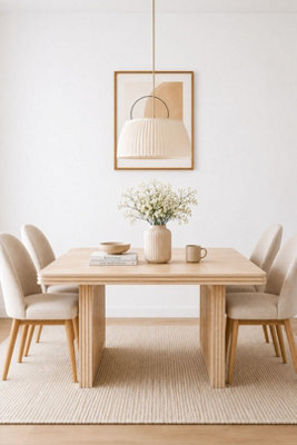  - Baffins Carved Mango Wood Dining Table