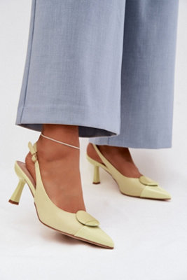 - Elegant Stiletto Heel Pointed Toe Sandals With Buckle Strap