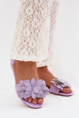 Step In Flat Sole Sandals With Decorative Front Ornament from B&Q