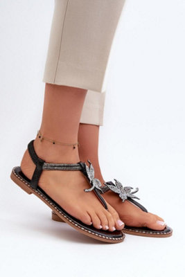 Flat Flower Decor Sandals For Summer Days Comfort Style Everyday from B&Q