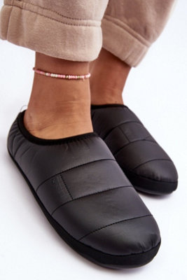 Big Star Step In Textile Slippers With Warm Rubber Sole from B&Q