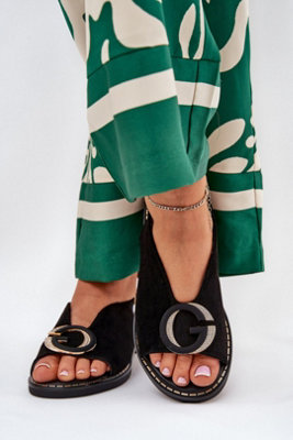 Flat Sandals With Decorative Front And Adjustable Buckle Strap from B&Q