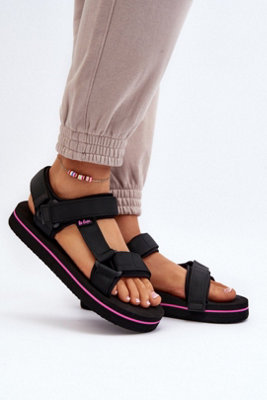 Sporty Textile Velcro Foam Platform Casual Summer Sandals from B&Q