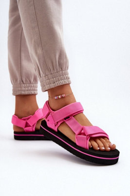 Sporty Textile Velcro Strap Foam Platform Sandals Summer from B&Q