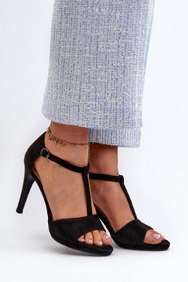 Vinceza Stiletto Heel Sandals With Adjustable Buckle Strap from B&Q