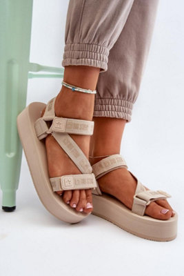 Big Star Platform Sandals With Velcro Strap For Summer Comfort from B&Q