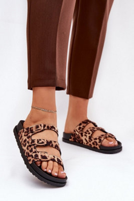 Adjustable Buckle Strap Suede Sandals With Contoured Insole