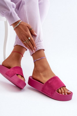 Big Star Suede Strap High Platform Flip Flops Sandals Summer from B&Q