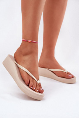 Big Star Platform Flip Flops Summer Sandals Comfort Slip On from B&Q