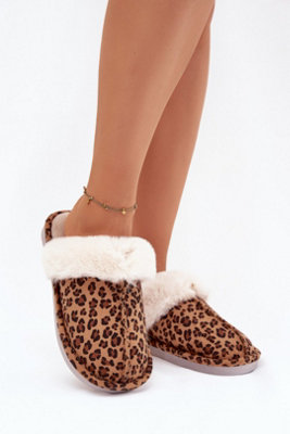 Soft Fur Lined Suede Slippers For Cozy Warm Steps At Home from B&Q