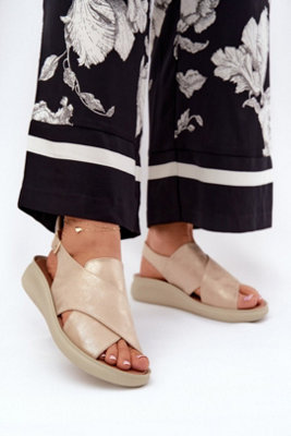 Jezzi Wedge Sandals With Adjustable Buckle Straps Comfort from B&Q
