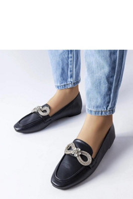 Elegant Slip On Zircon Embellished Moccasins For Summer Comfort from B&Q