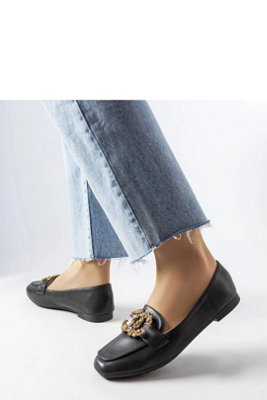 Elegant Slip On Moccasins With Zircon Embellishment Summer from B&Q