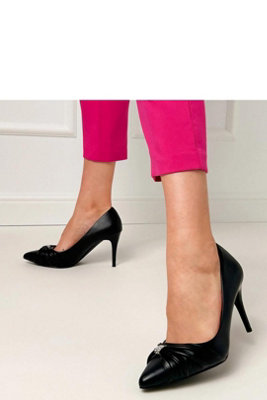 Elegant Pointed Toe High Heels With Zirconia Shine Heel from B&Q