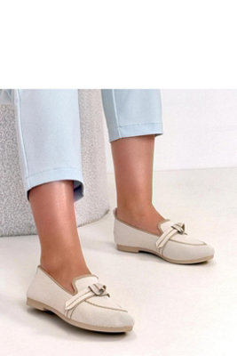  - Bow Detail Slip On Pointed Toe Ballet Flats With Low Heel