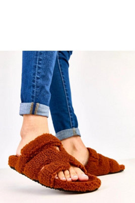 Felissa Open Front Furry Slippers For Cozy Home Comfort from B&Q