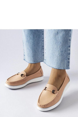 Moccasin Slip On Loafers With Leather Insole And Rubber Sole from B&Q
